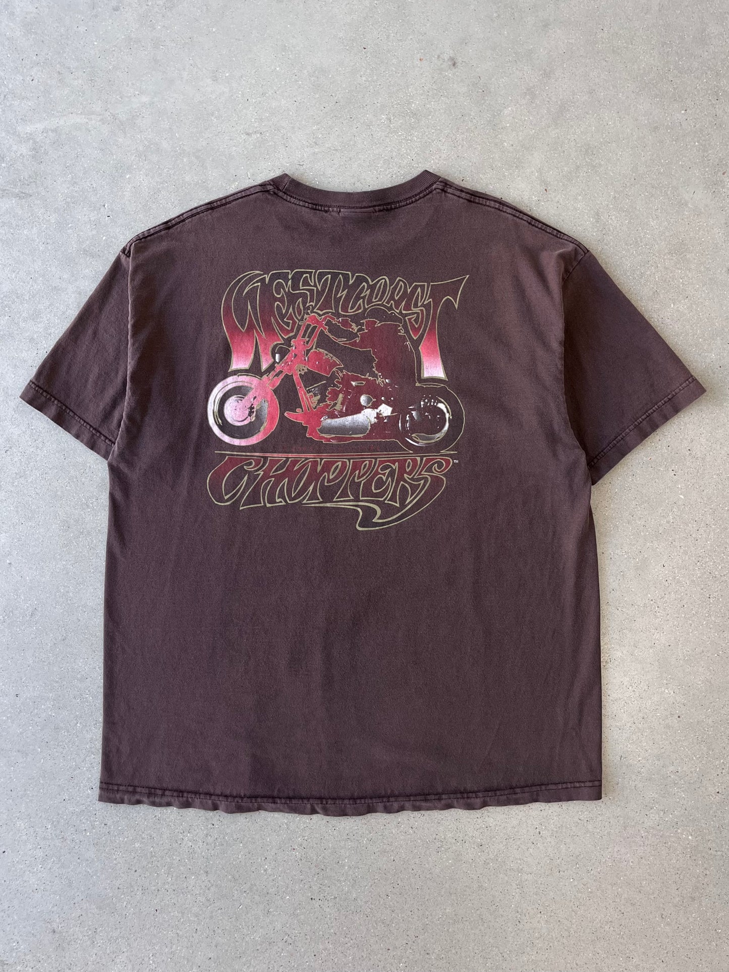 Vintage West Coast Choppers Brown Tee - XL