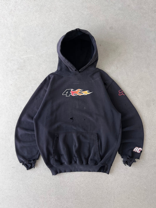 Vintage Y2K FOX Trashed Hoodie - M