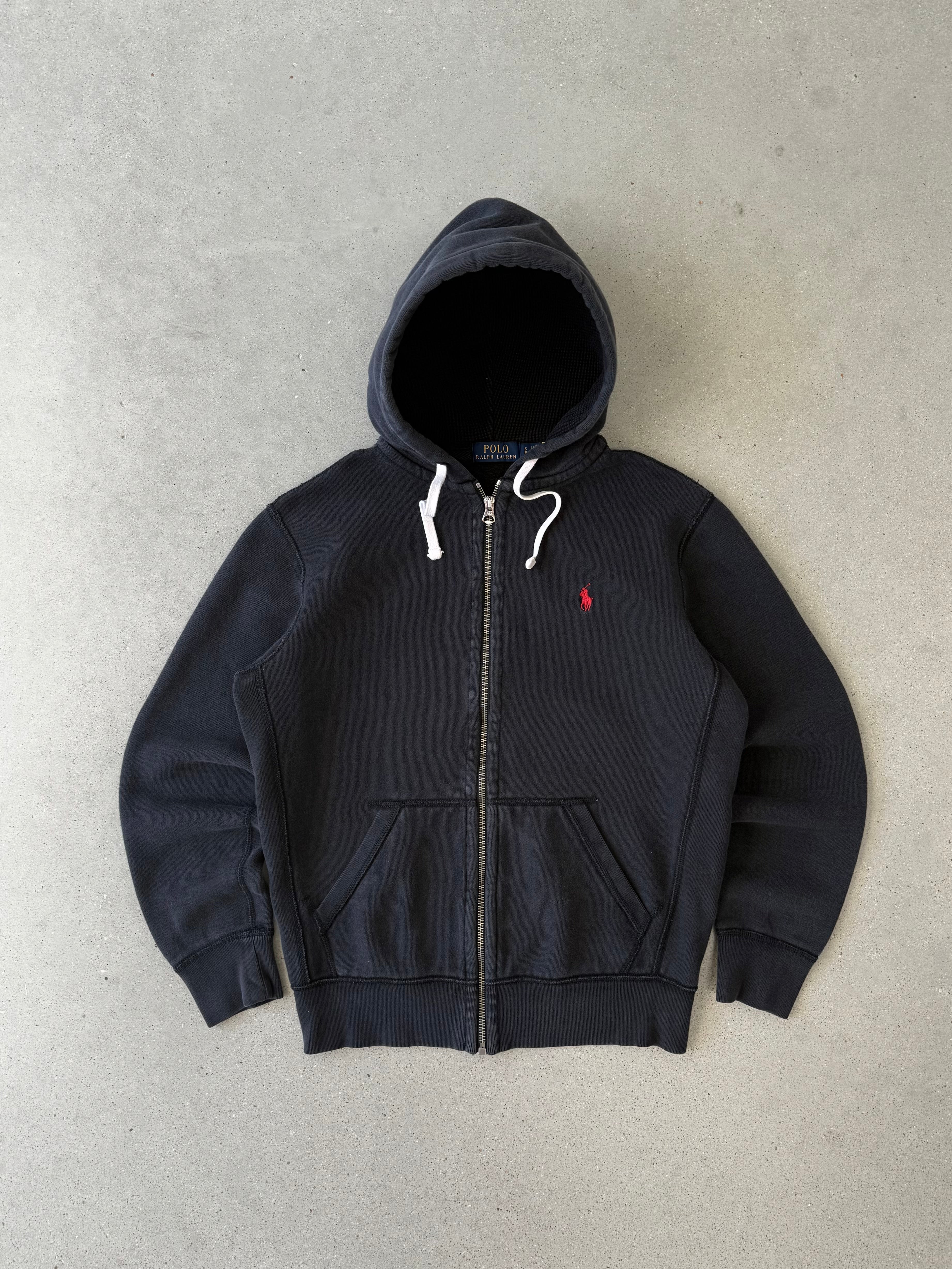 Vintage Polo Ralph Lauren Black Zip-up Hoodie - S