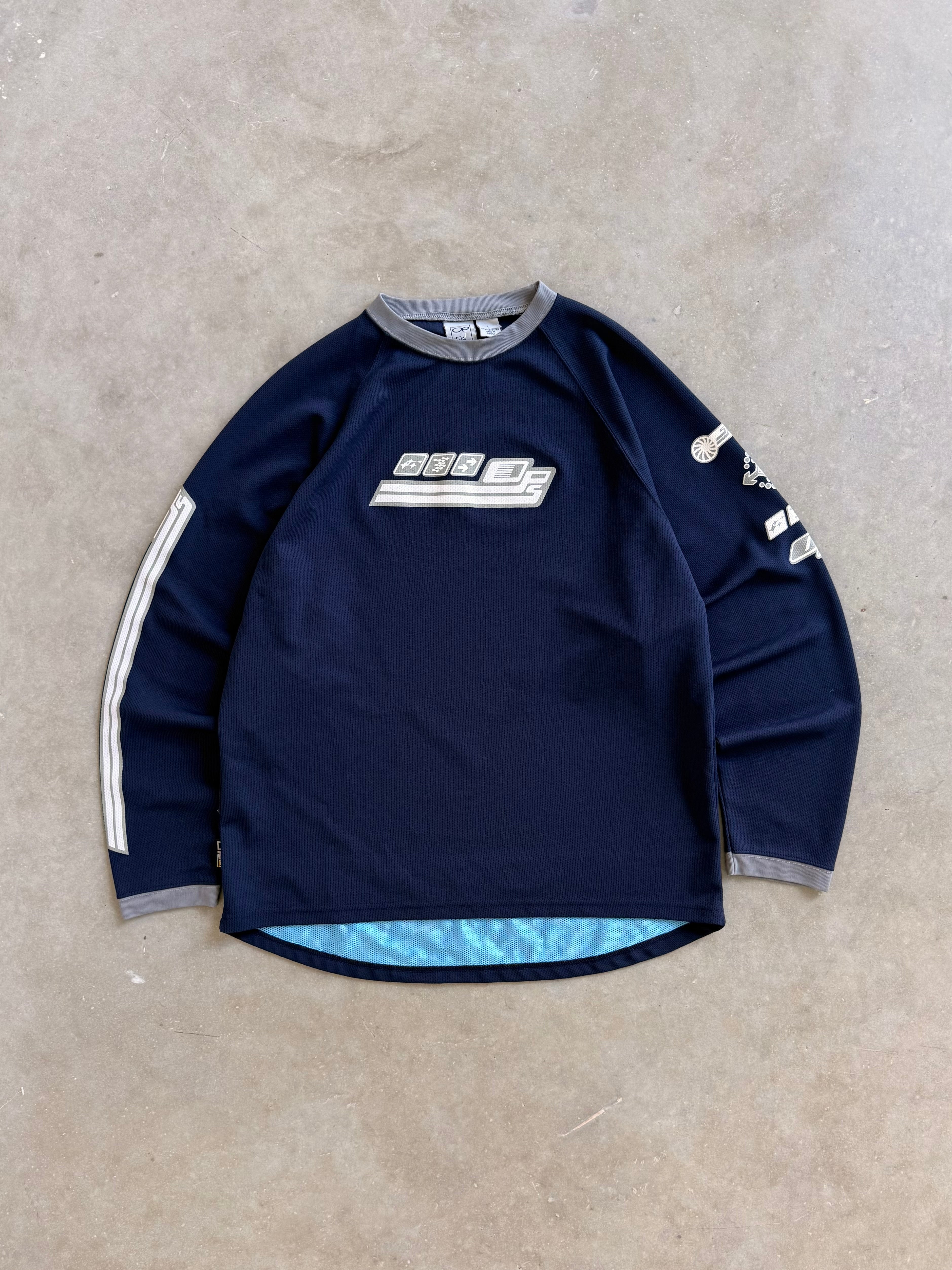 Vintage 1990s OP Mesh Techwear Long Sleeve - L