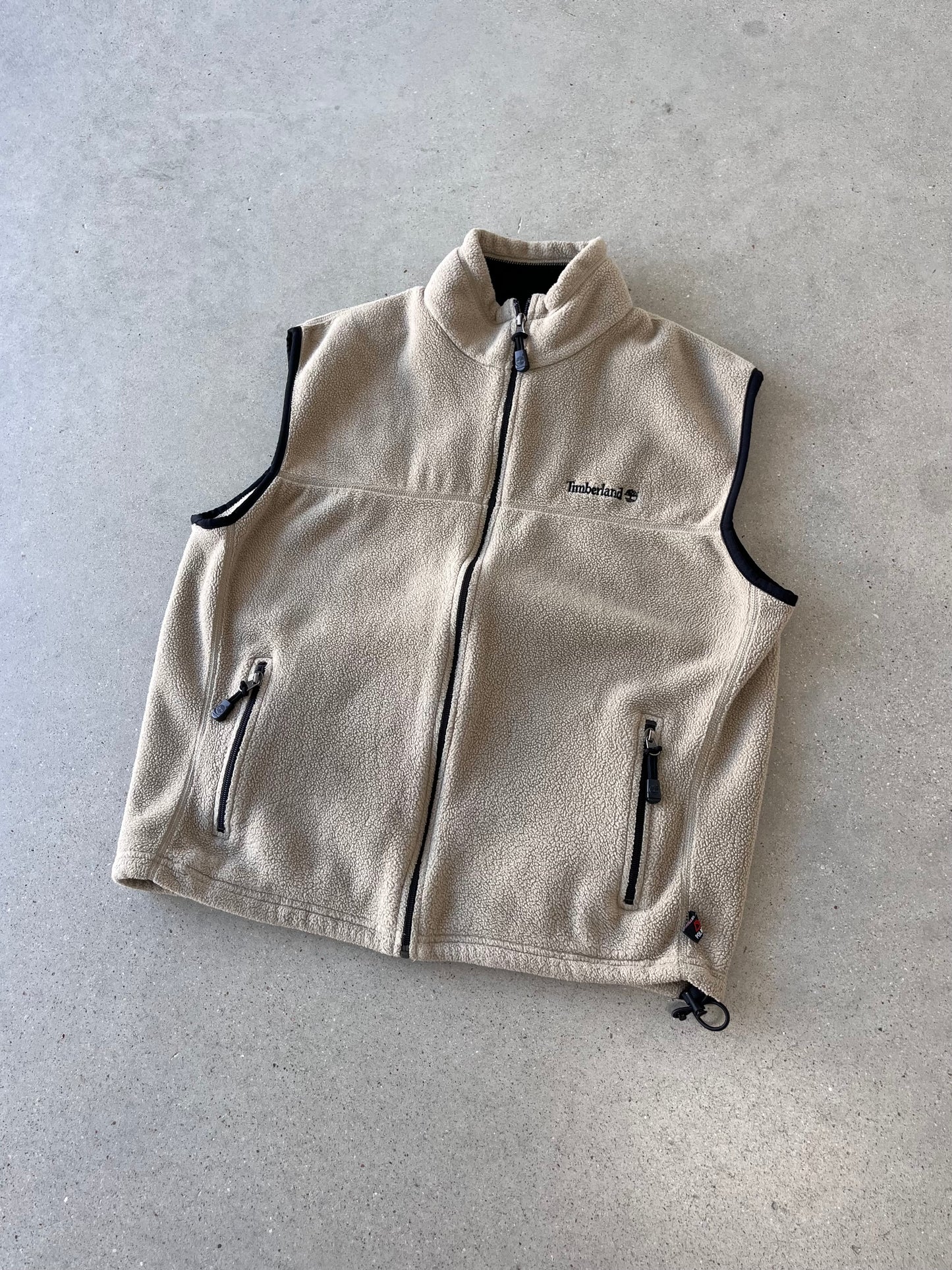 Vintage Timberland Mocha Fleece Vest - L