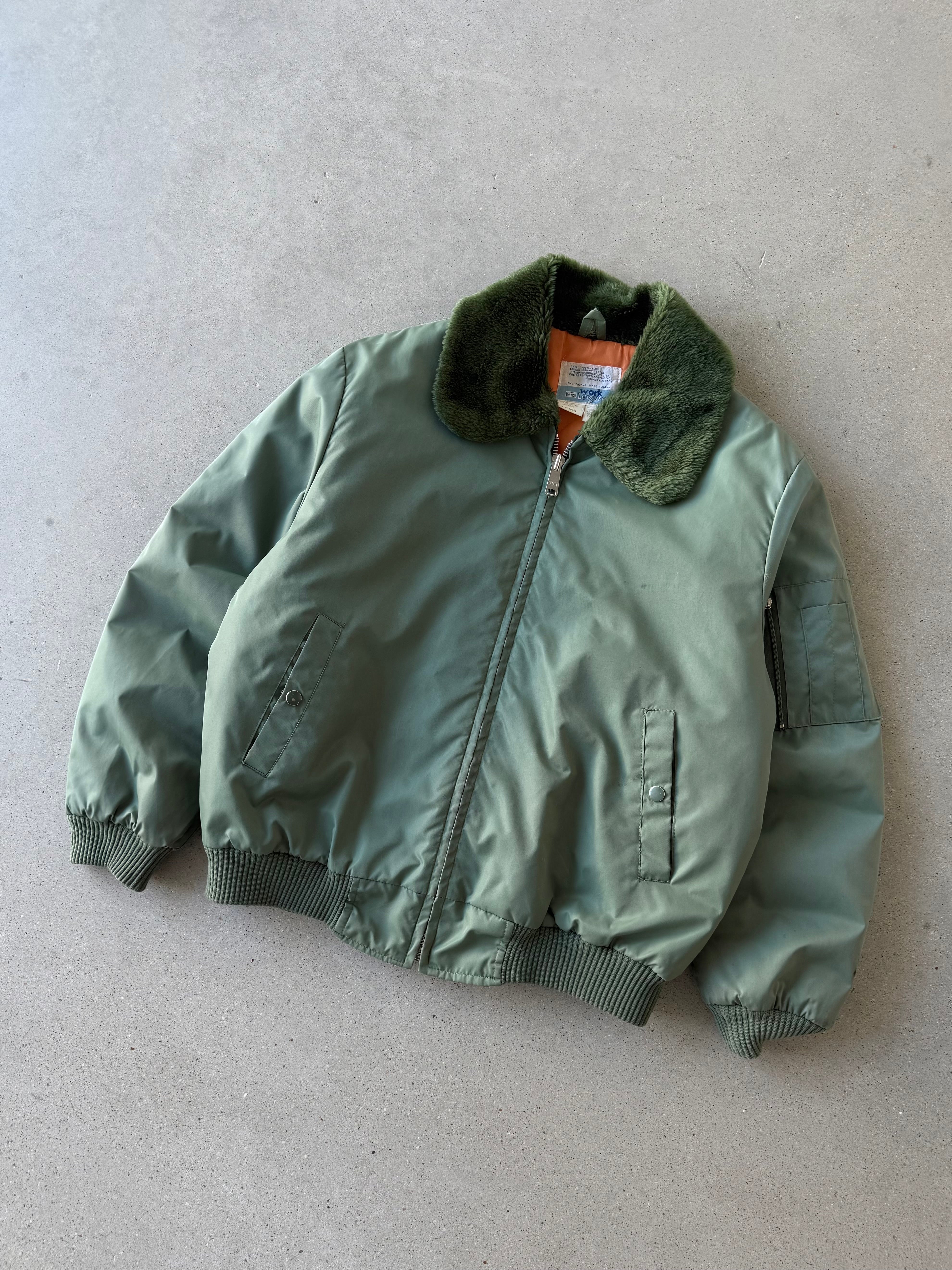 Vintage Watch Guard Bomber Jacket - L