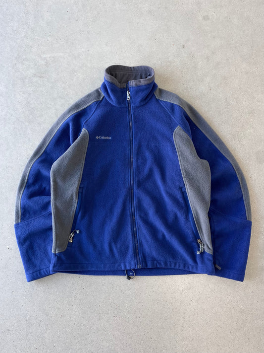 Vintage Columbia Blue Core Fleece Jacket - XL