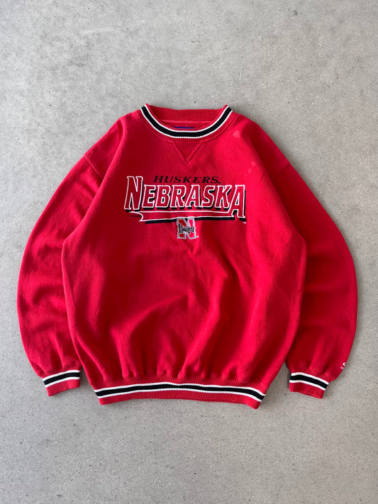 Vintage Huskers Nebraska Logo Athletic Crewneck - XL