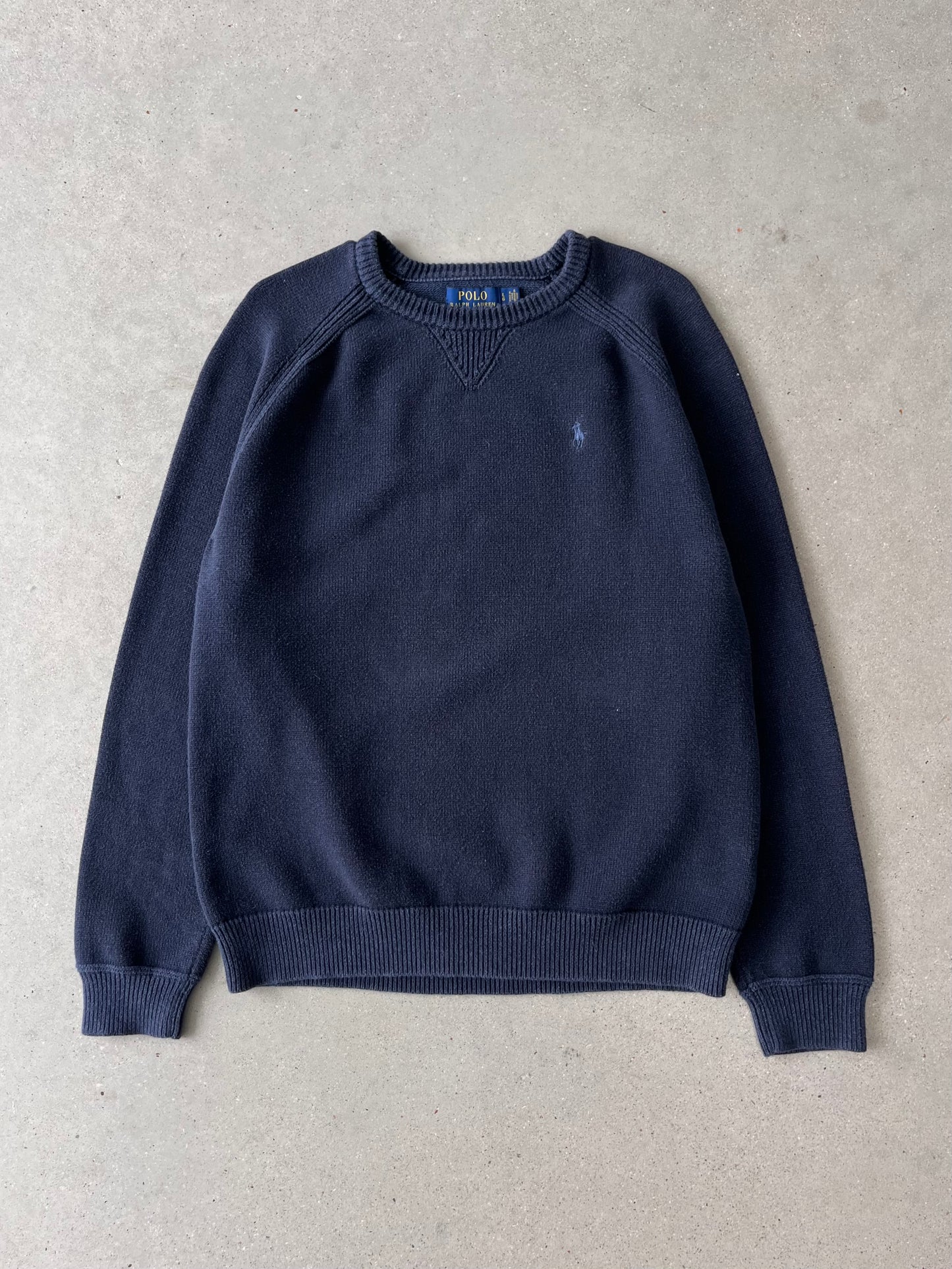 Vintage Navy Polo Ralph Lauren Sweater - L