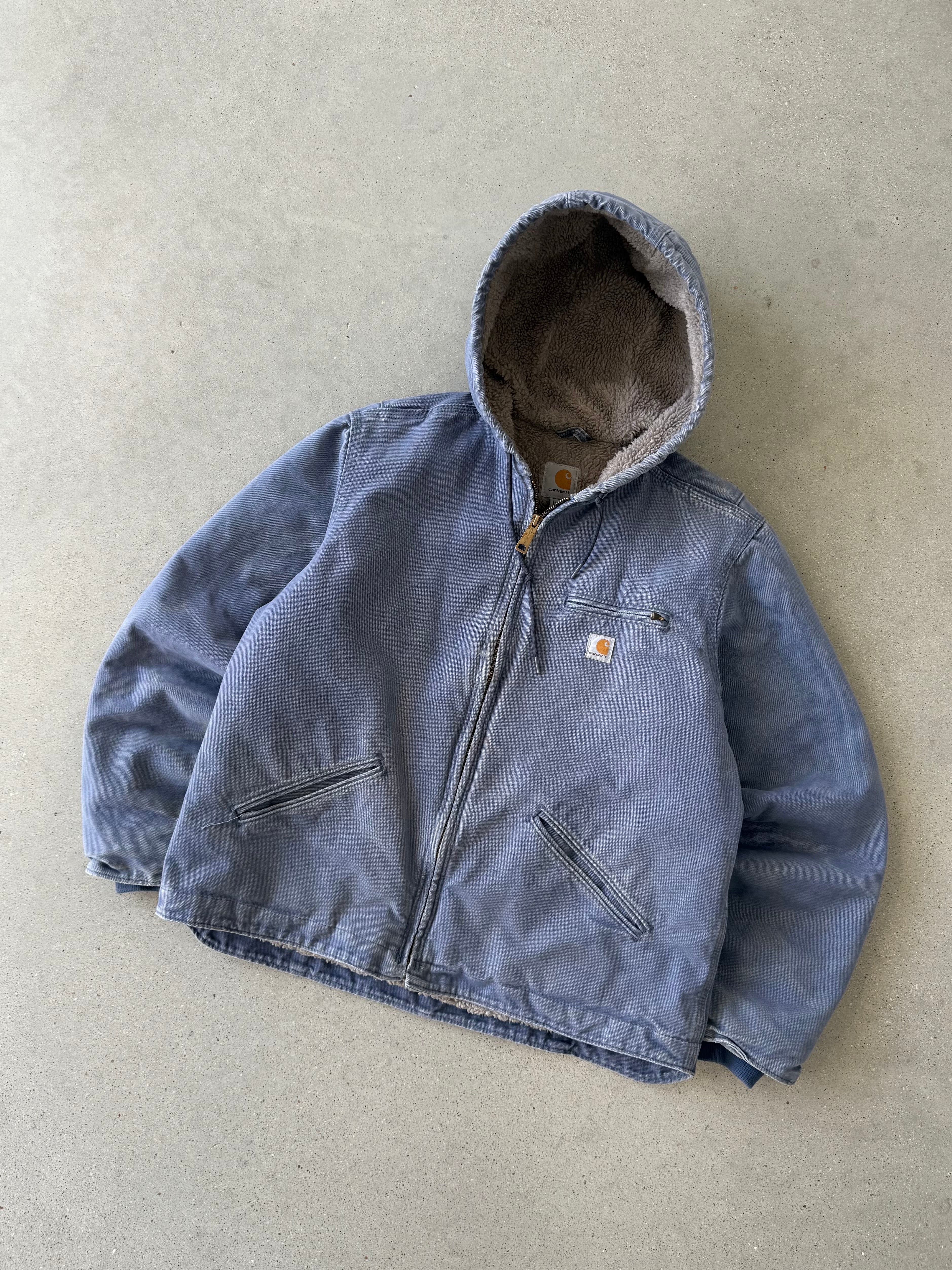 Vintage Carhartt Lavender Sherpa-lined Armstrong Jacket - S