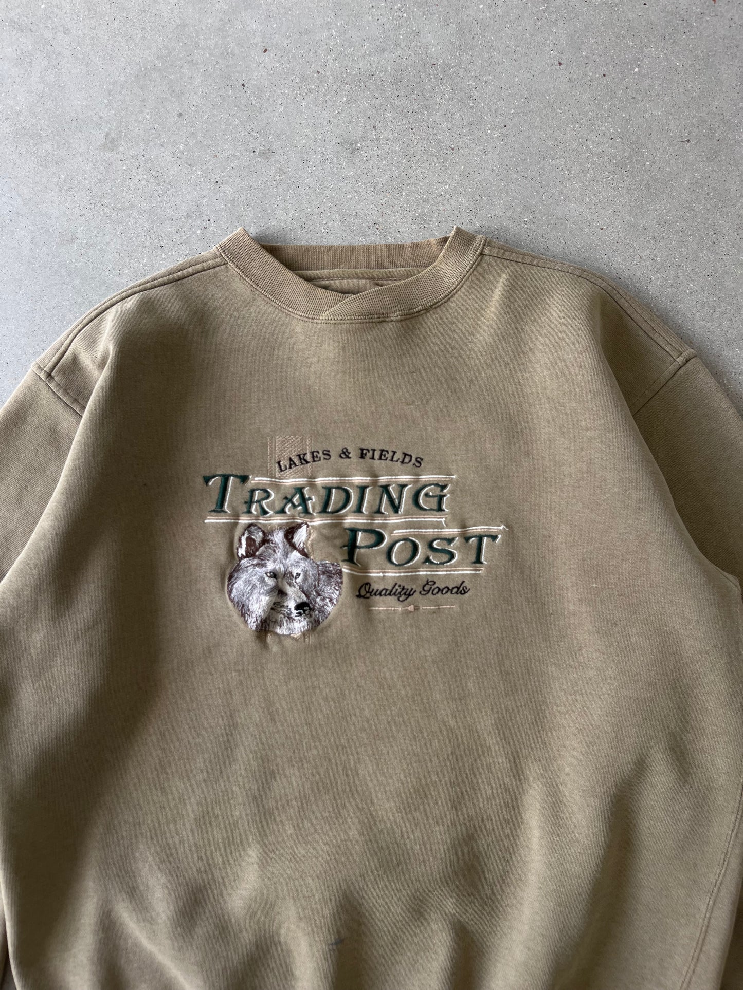 Vintage Trading Post Embroidered Crewneck - M