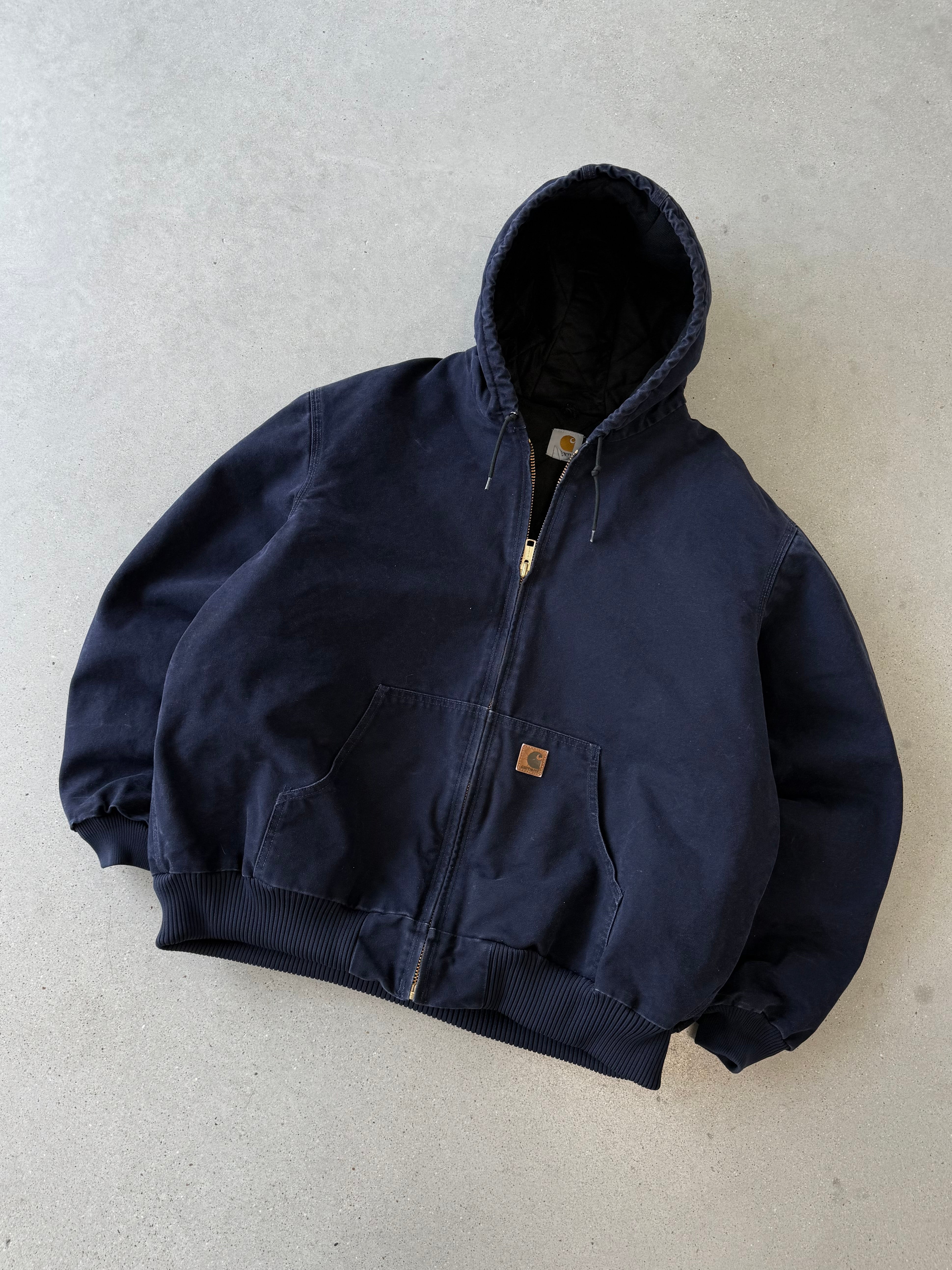 Vintage Carhartt Navy Active Jacket - XXL