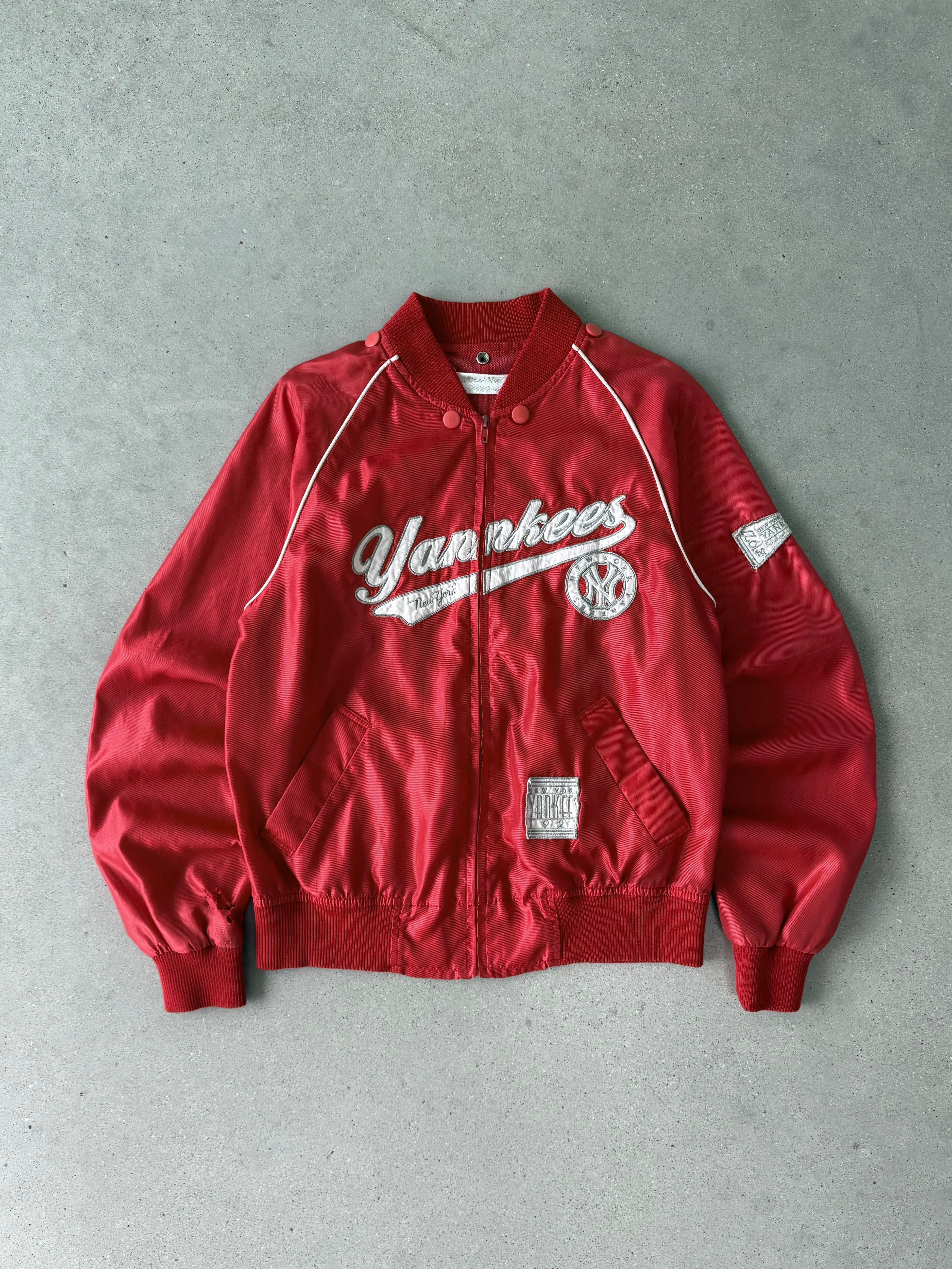 Vintage Yankees Red Satin Jacket - M