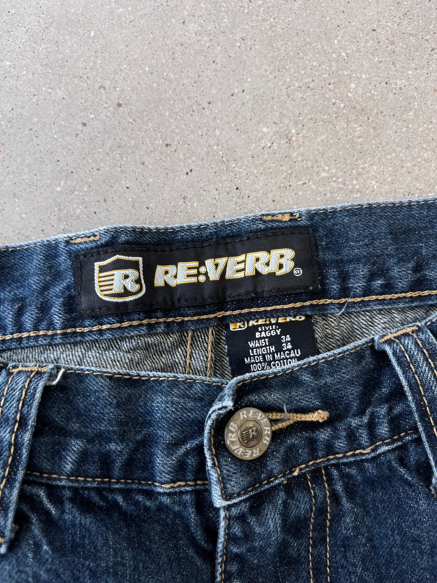 Vintage Y2K Reverb Baggy Denim - 34x34