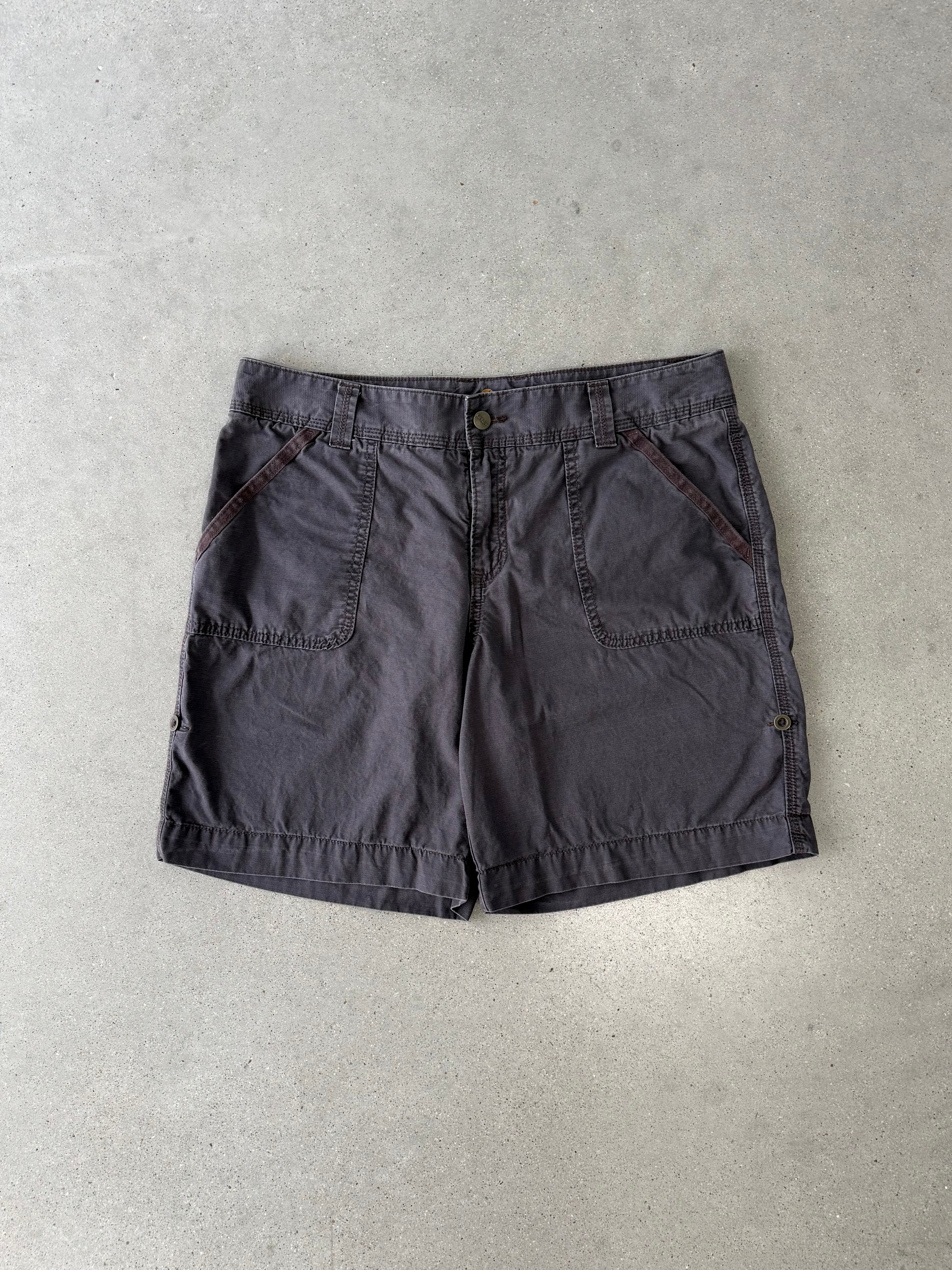 Vintage Women's Carhartt Navy Carpenter Shorts - 14