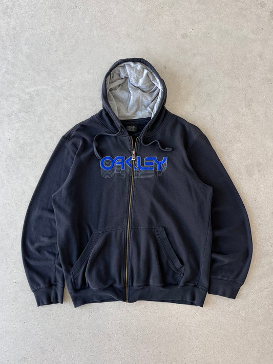 Vintage Oakley Zip-up Hoodie - XL