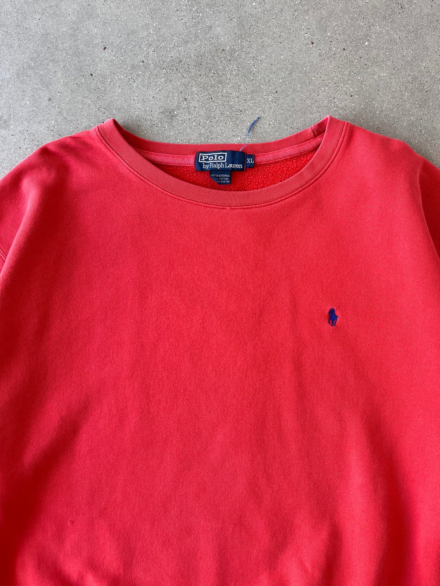 Vintage Polo Ralph Lauren Red Crewneck - XL