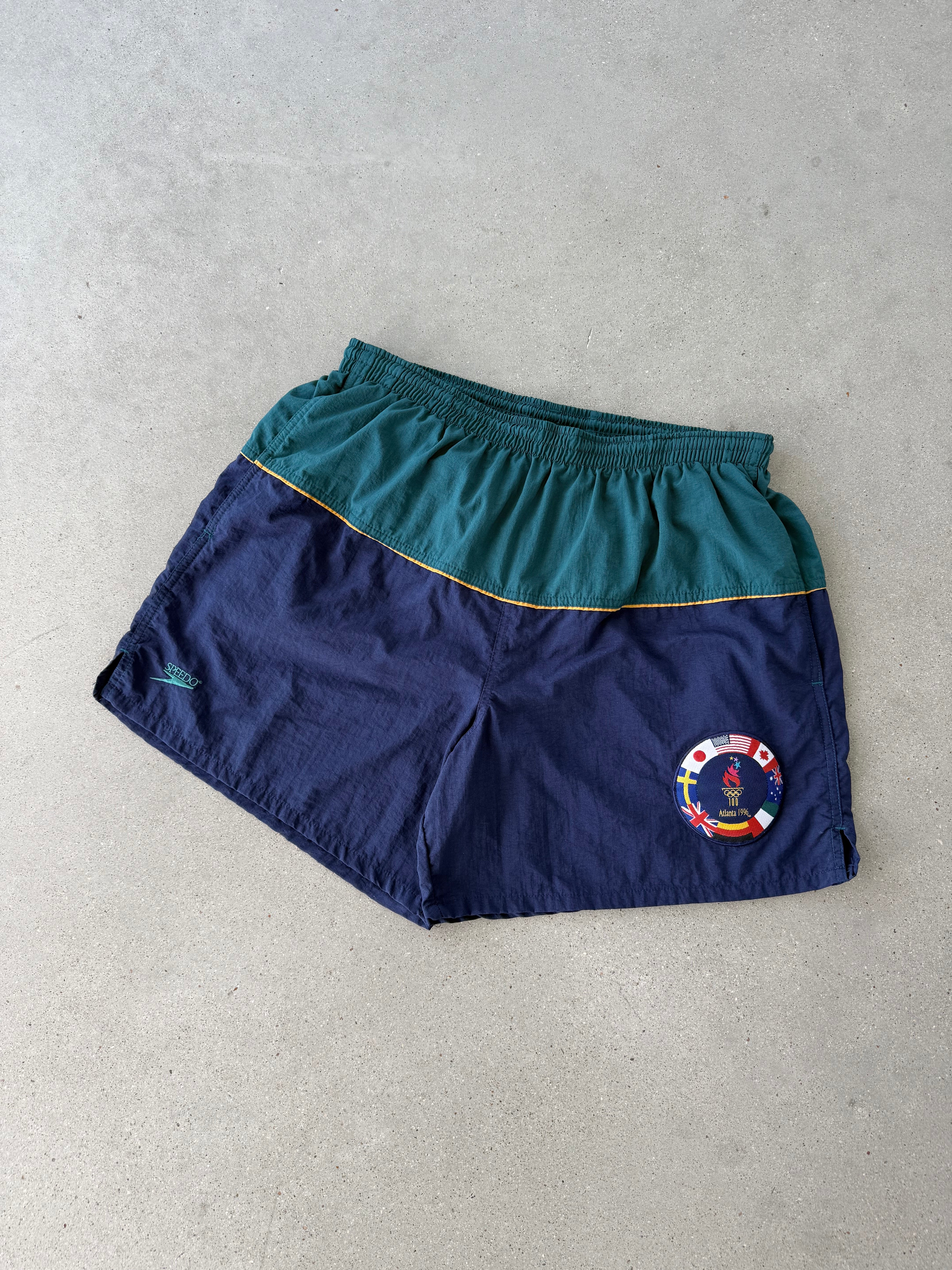 Vintage 1996 Olympics Speedo Swim Trunks - L