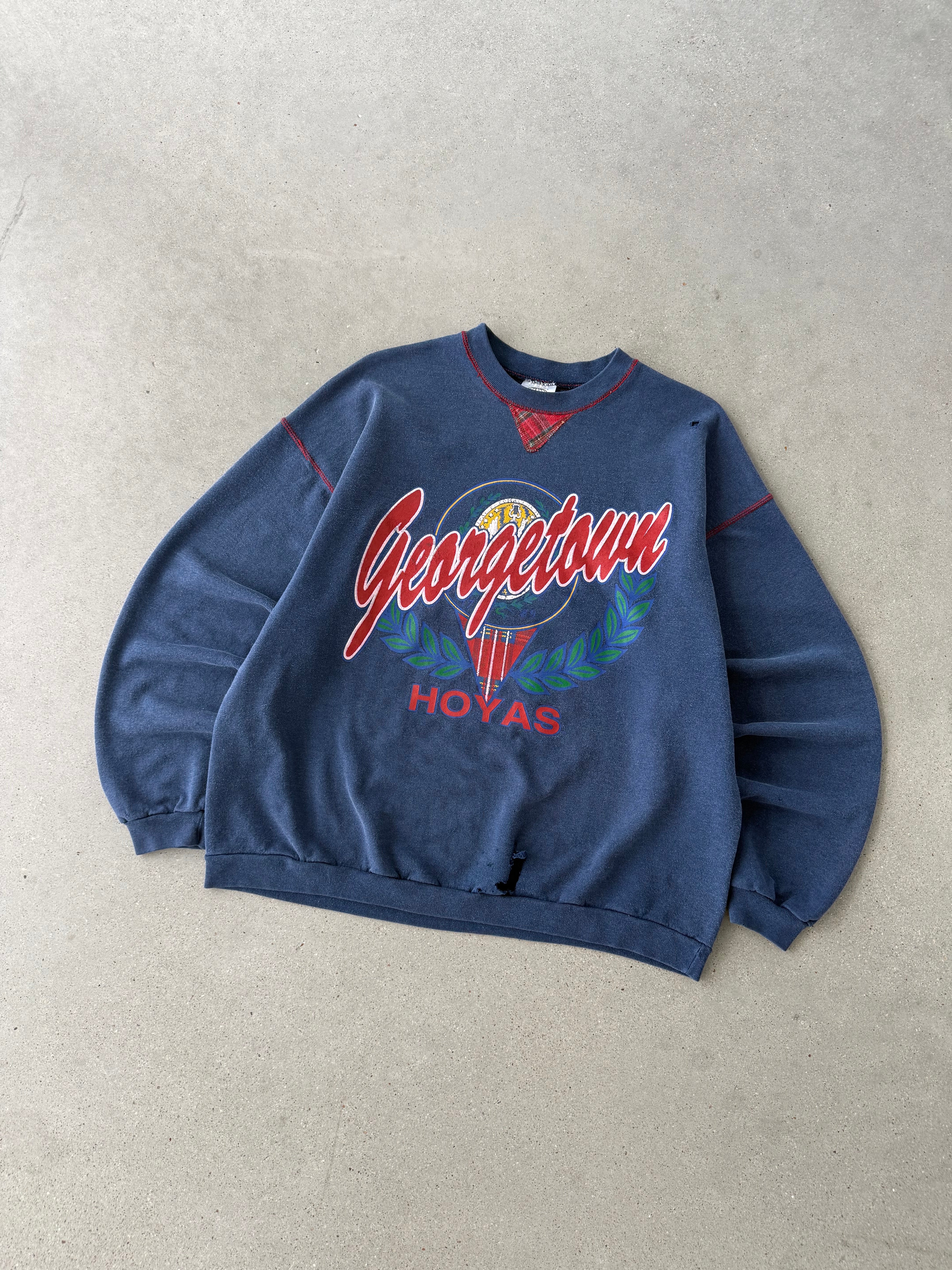 Vintage Georgetown Hoyas Crewneck - L