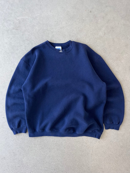 Vintage Adidas Center Striped Crewneck - XL