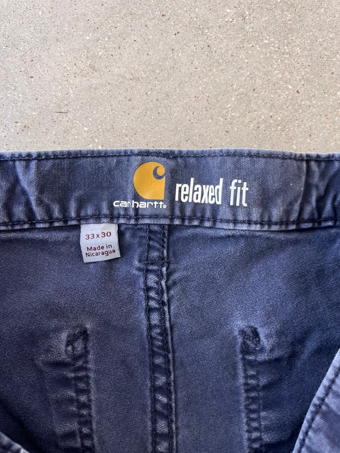 Vintage Carhartt Navy Relaxed Pants - 33x30