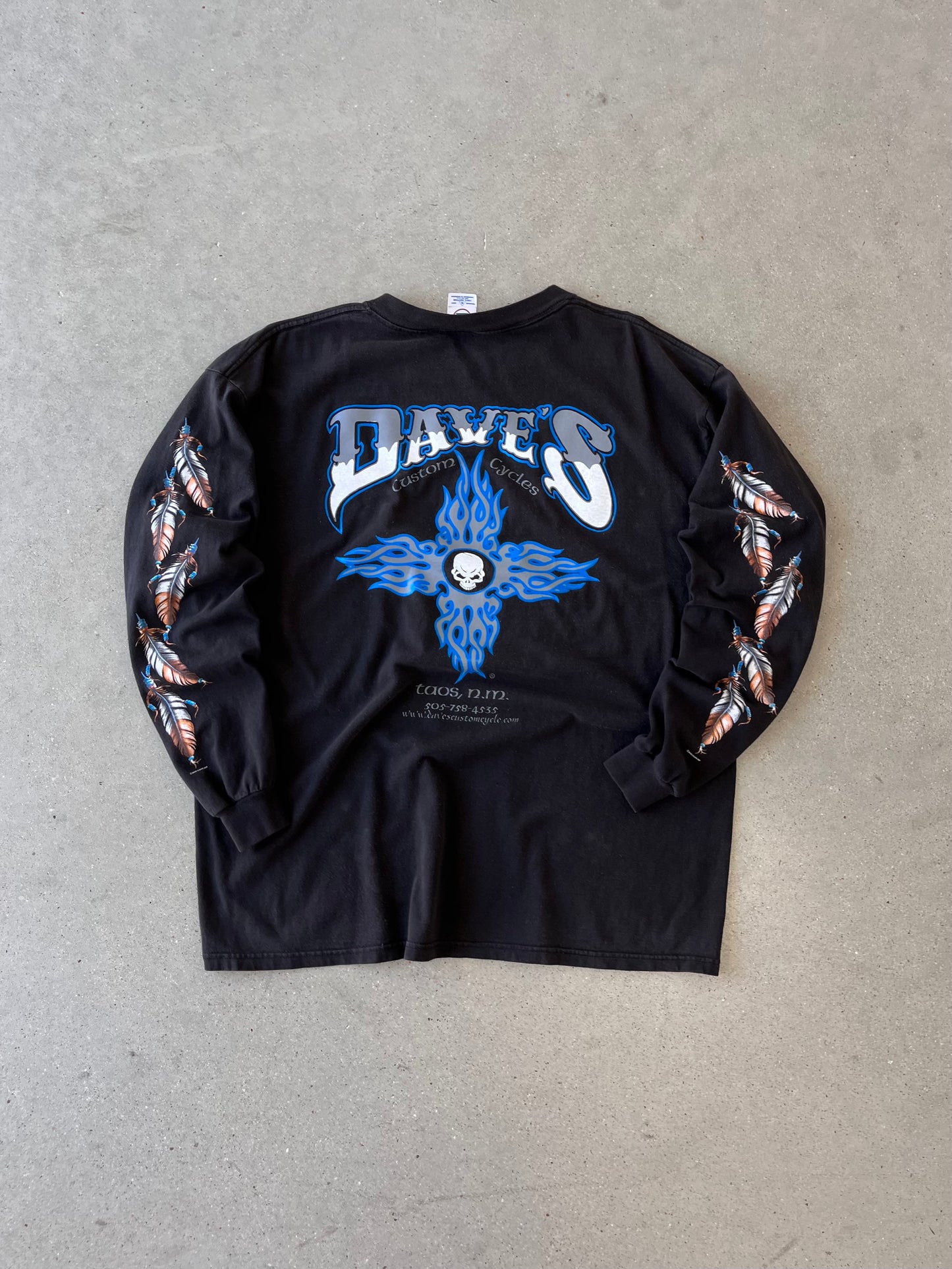 Vintage 2001 Dave's Native Biker Long Sleeve - XL