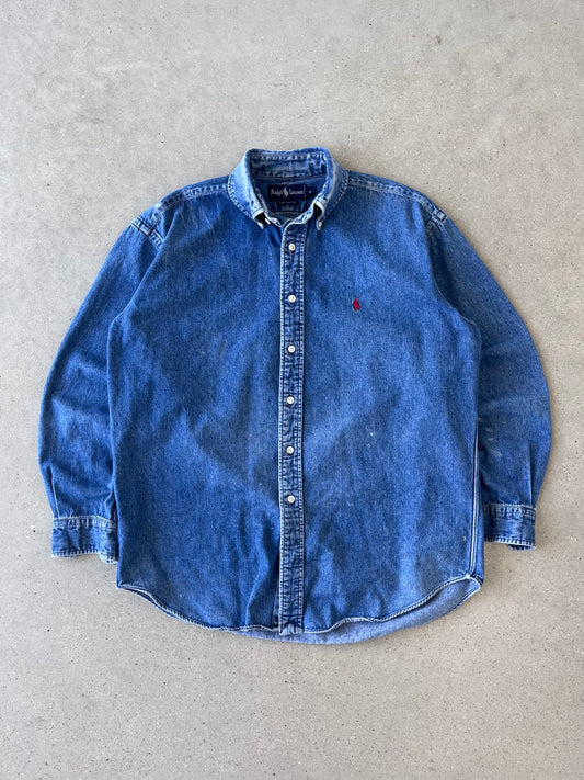 Vintage Polo Ralph Lauren Denim Button-up Shirt - M