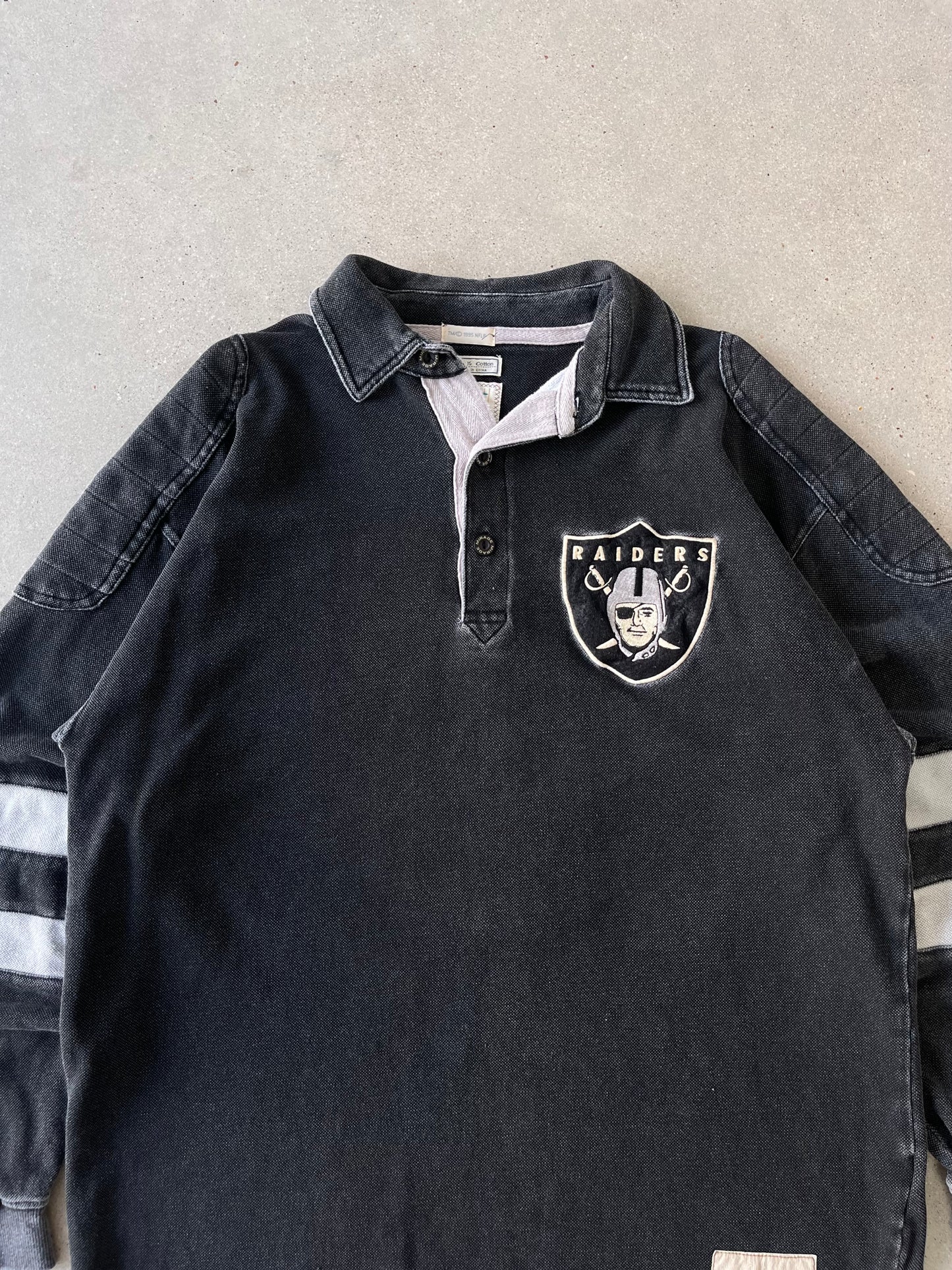 Vintage Raiders Polo Rugby Long Sleeve - L