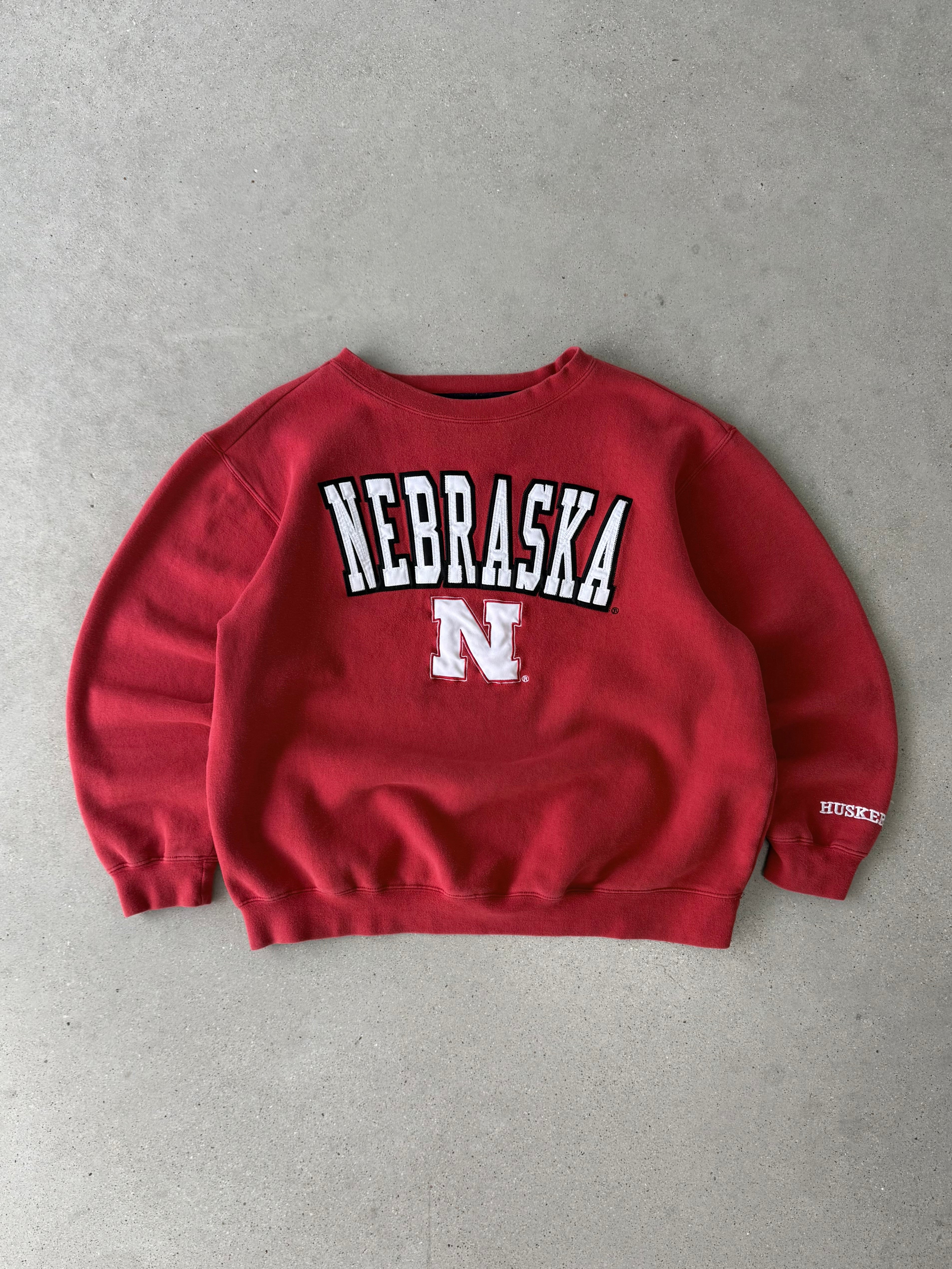 Vintage Nebraska Huskers Crewneck - L