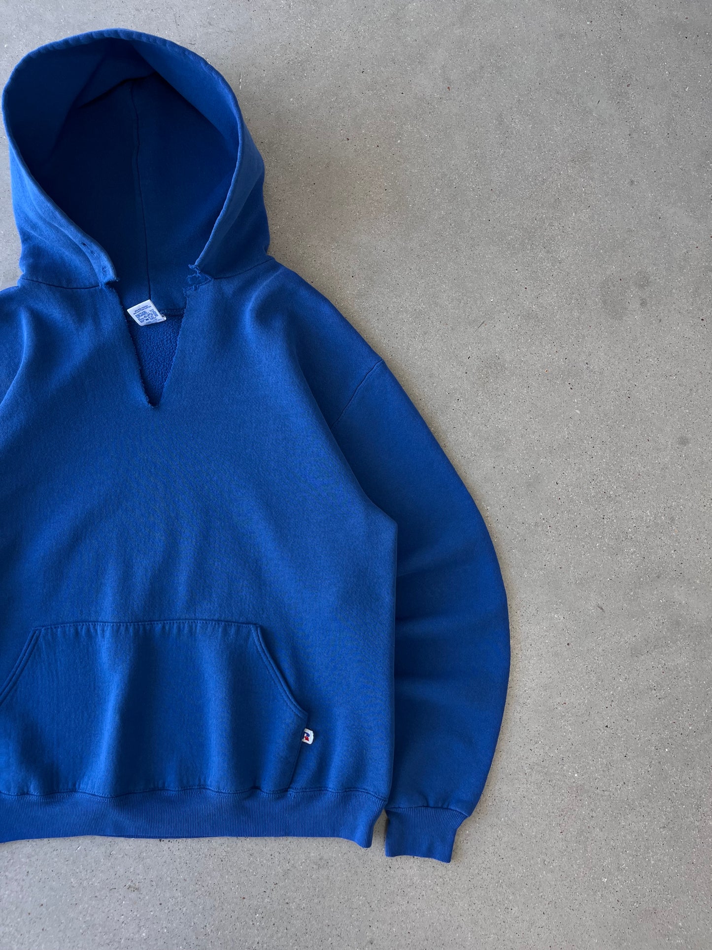 Vintage 80s Russell Athletic Blue Hoodie - M