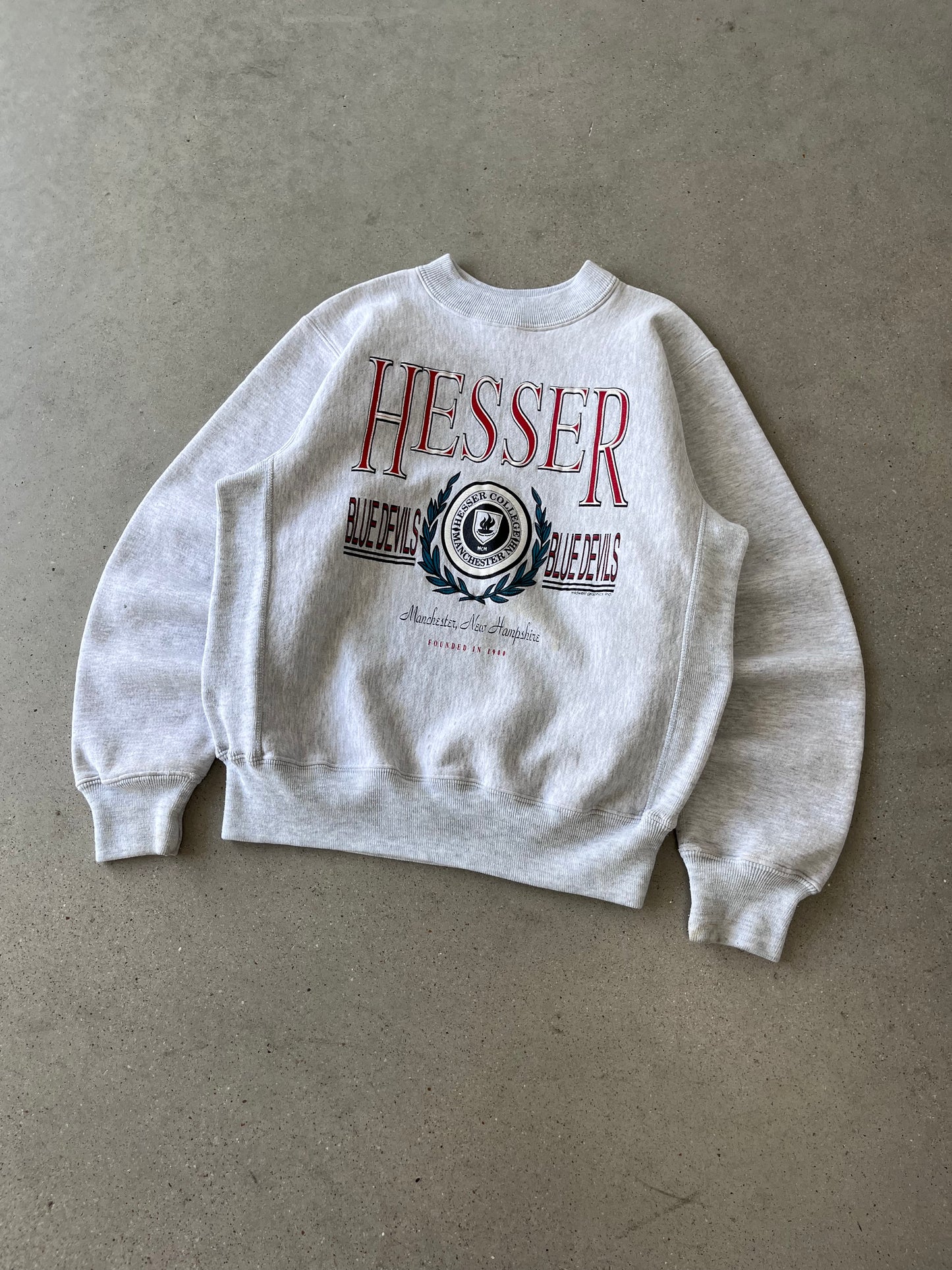 Vintage Hesser College Crewneck - L