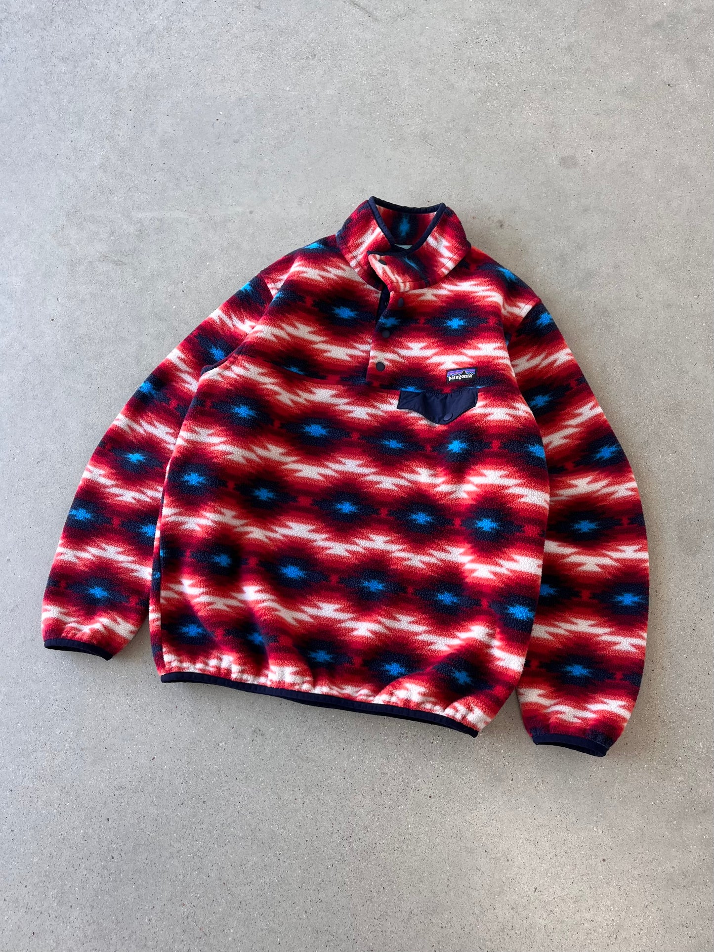 Vintage Patagonia Aztec Synchilla Fleece Jacket - M