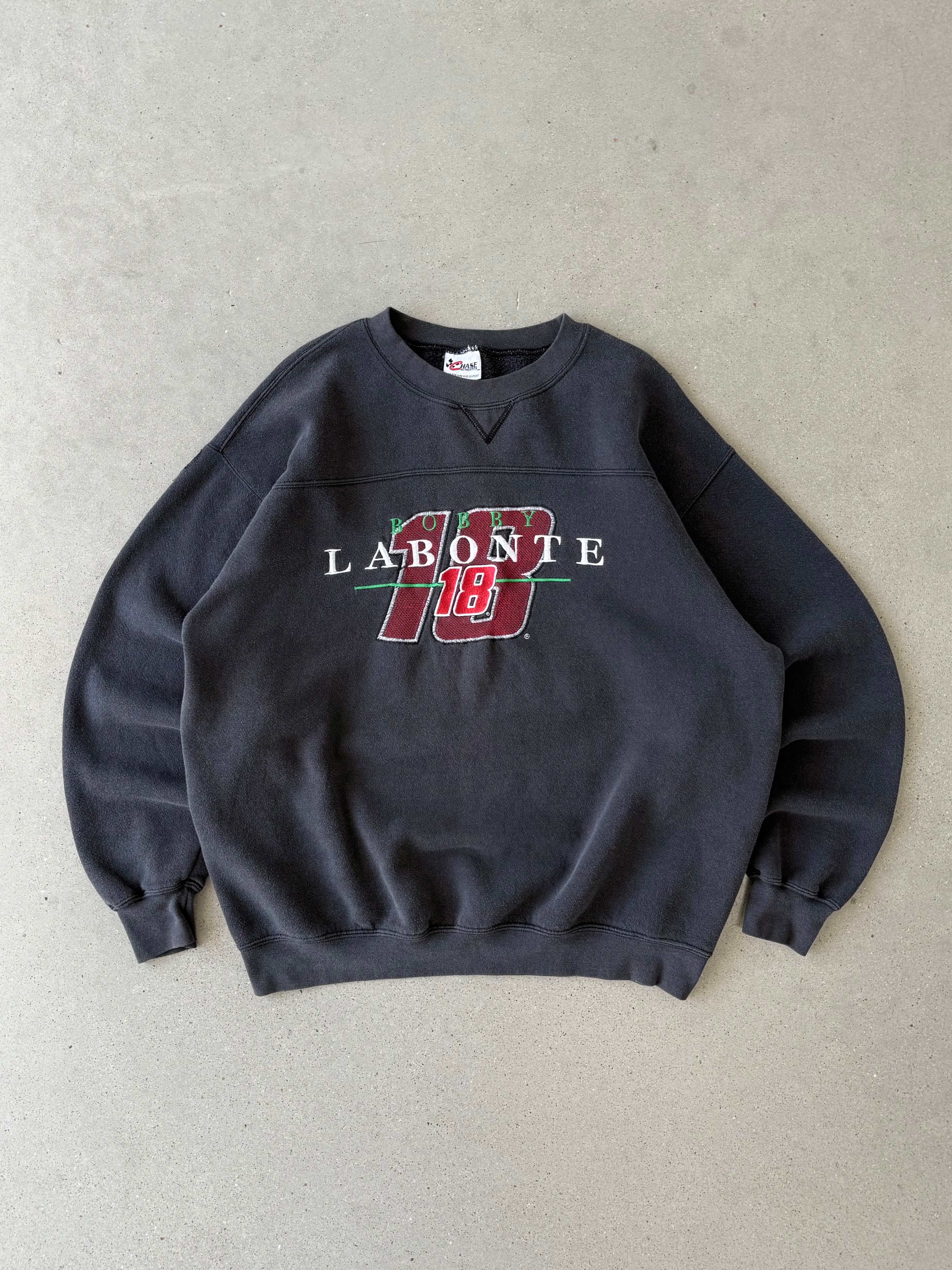 Vintage Bobby Labonte Gray Sweatshirt  - L