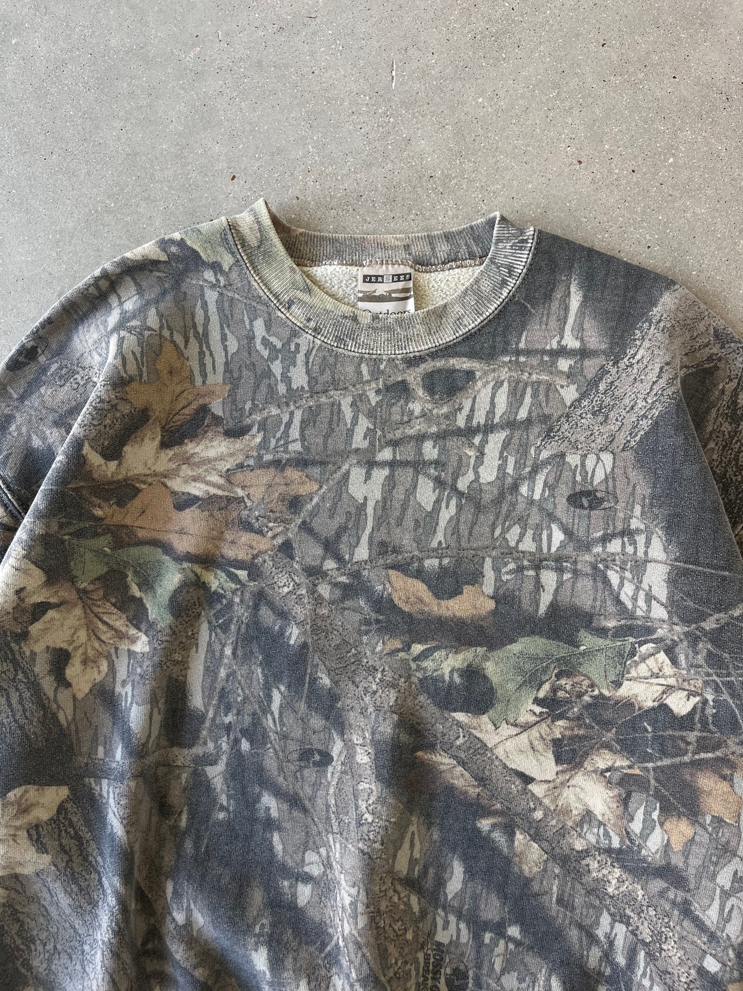 Vintage Jerzees Faded Realtree Crewneck - XL