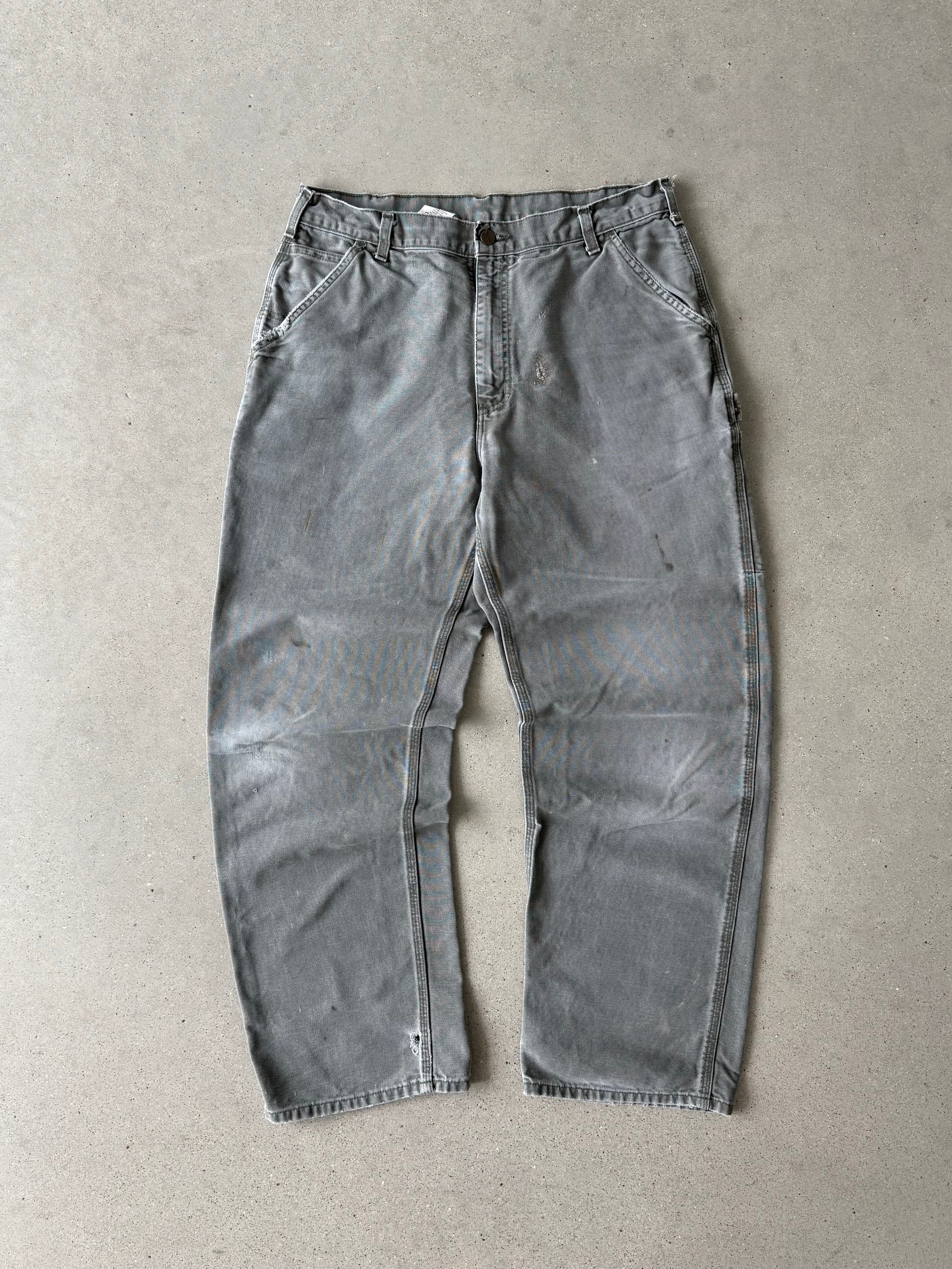 Vintage Carhartt Faded Olive Carpenter Pants - 34x32