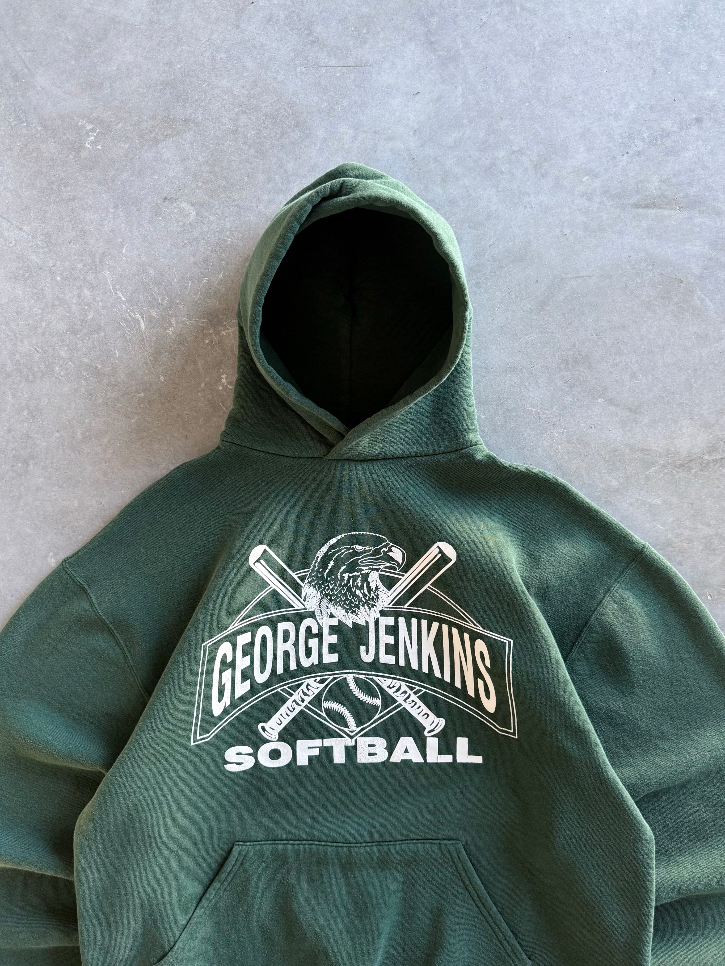 Vintage 1990s George Jenkins Softball Russell Athletic Hoodie (L)