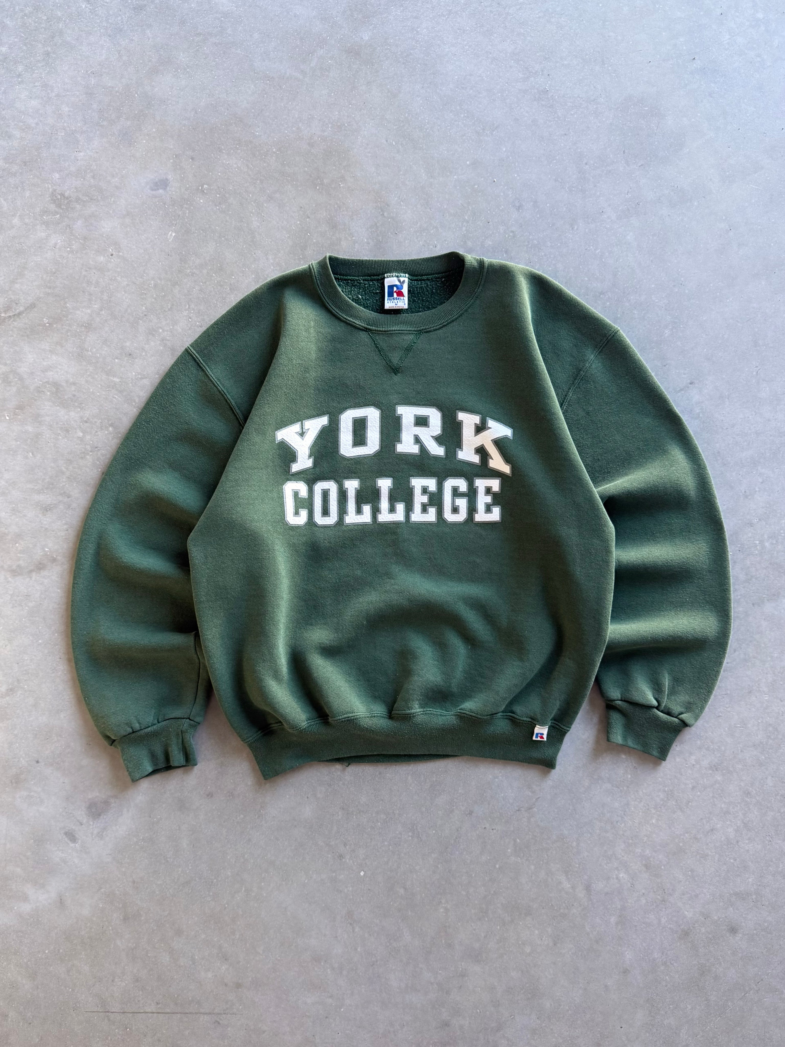 Vintage 1990s York College Russell Athletic Sweatshirt (M)