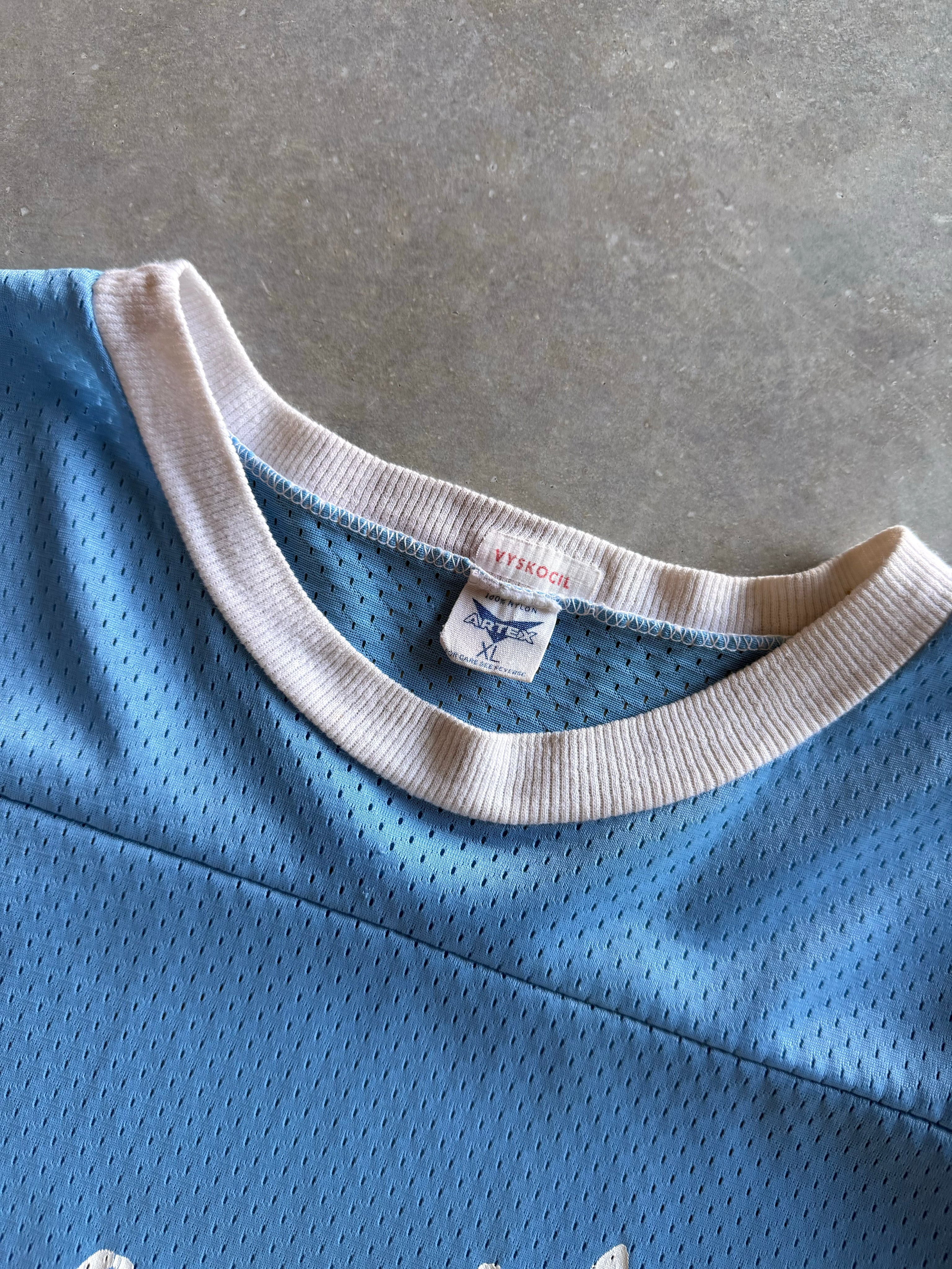 Vintage 1970s Blue Mesh Jersey (XL)