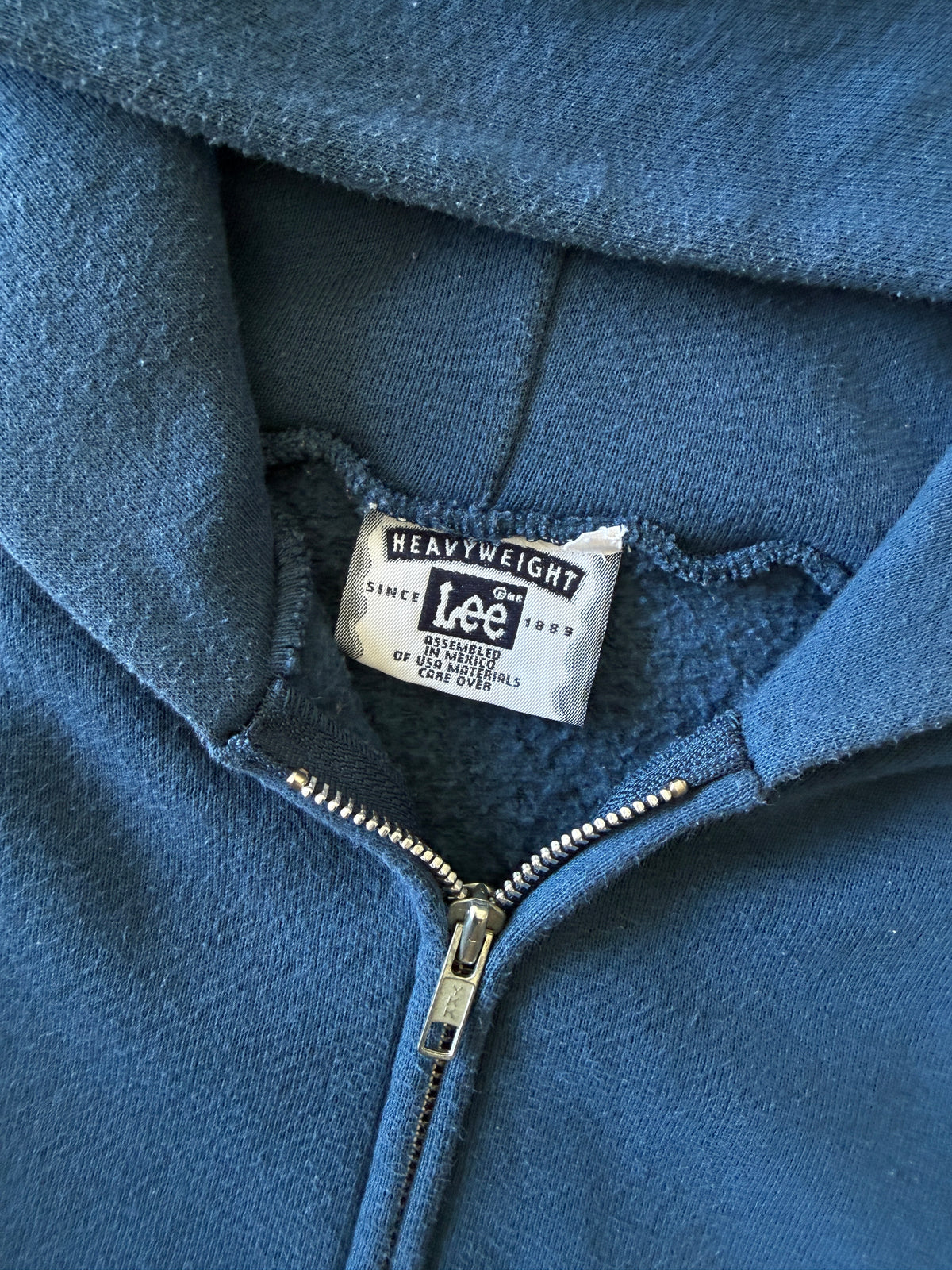 Vintage 1990s Blue Lee Zip-up Hoodie (S)