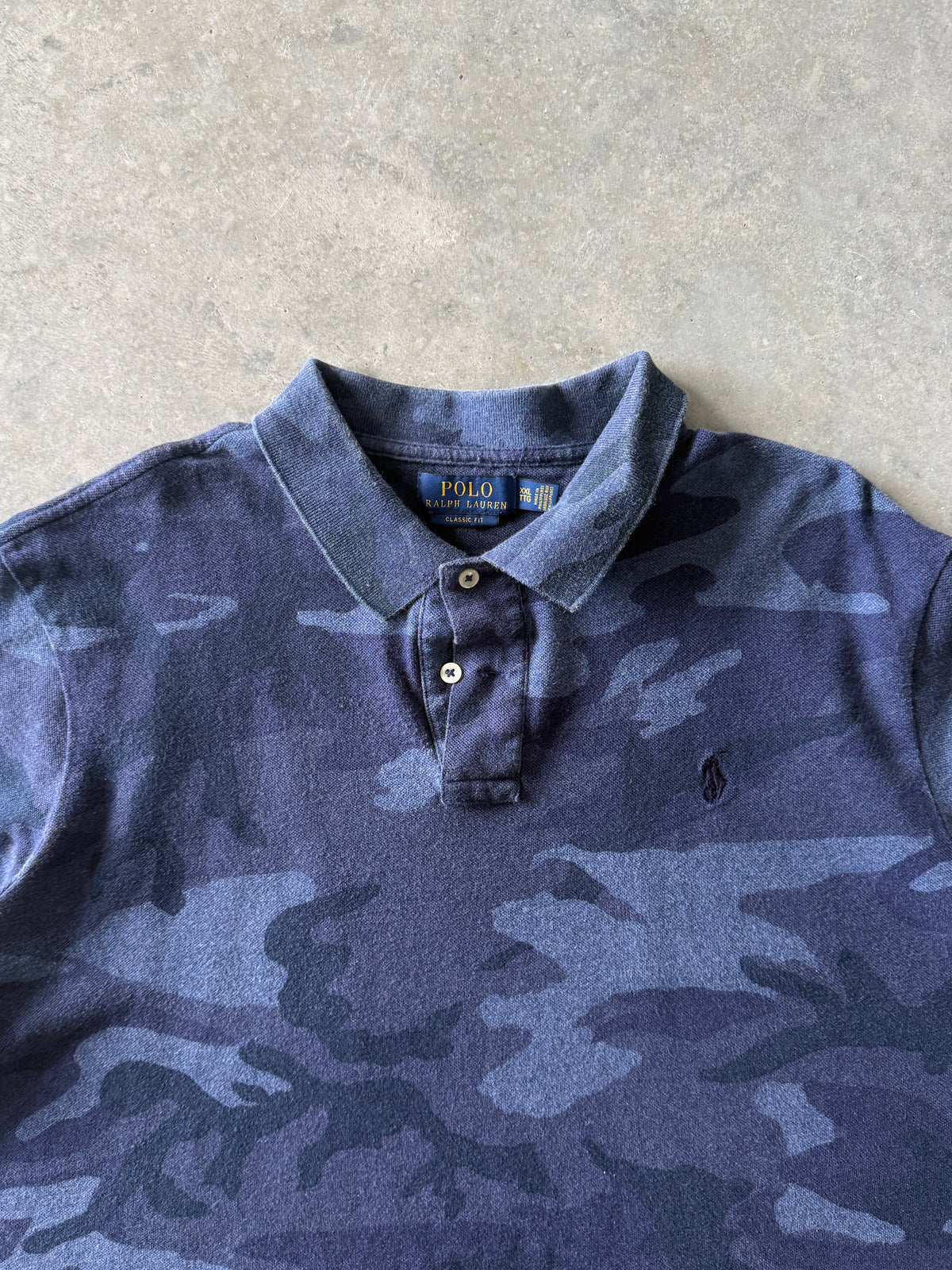 Vintage 2000s Camo Polo Ralph Lauren Short Sleeve T-shirt (XXL)