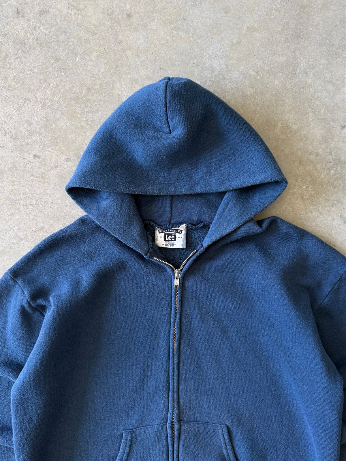 Vintage 1990s Blue Lee Zip-up Hoodie (S)