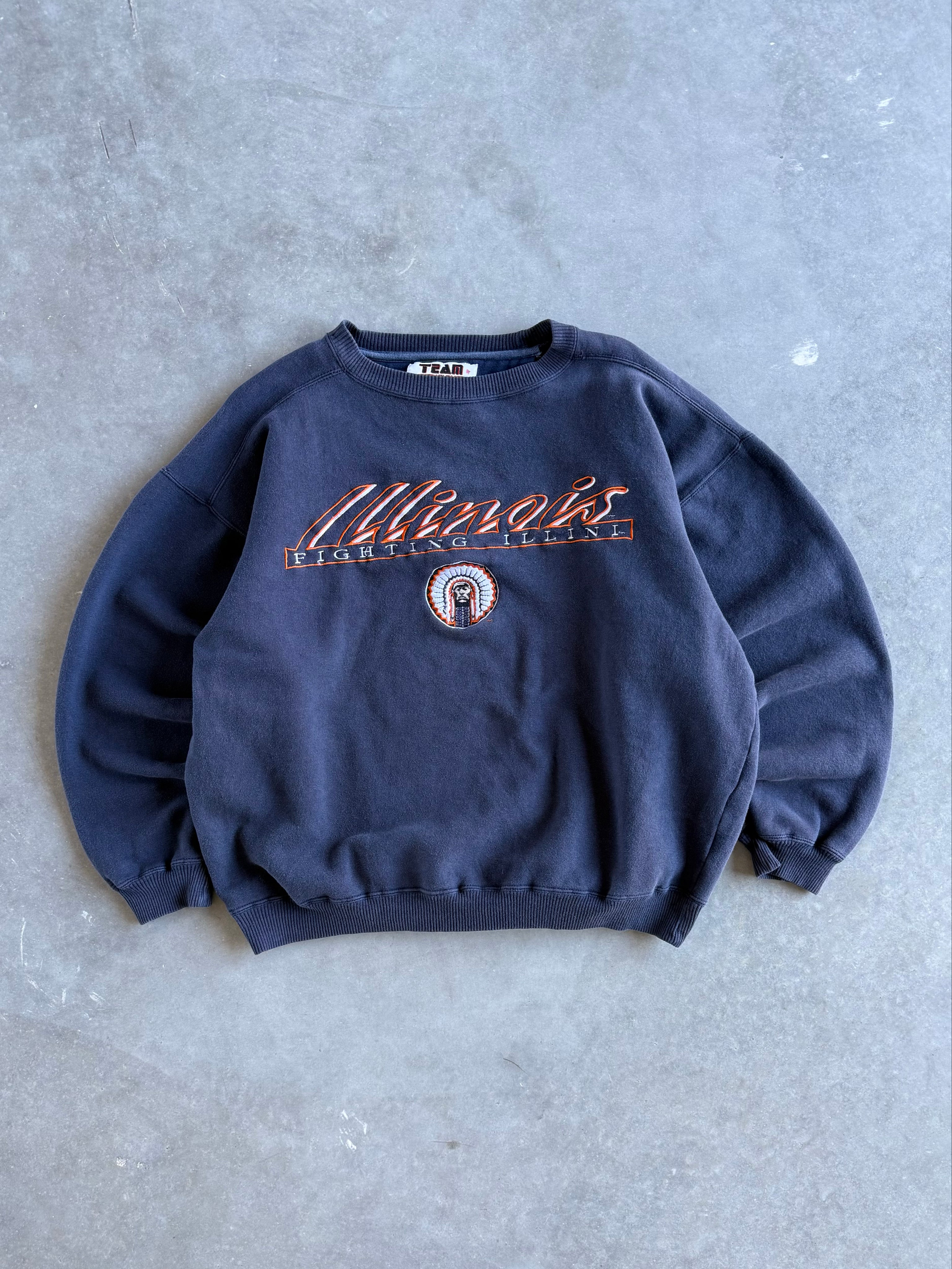 Vintage Illinois Fighting Illini Sweatshirt (L)