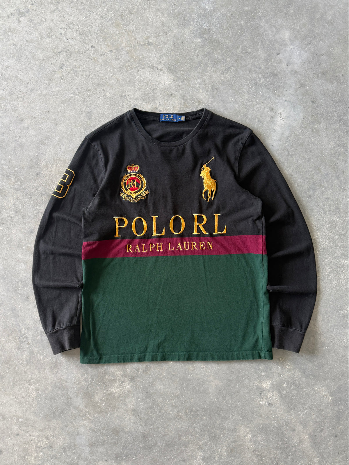 Vintage Polo Ralph Lauren Big Pony Long Sleeve T-shirt (M)