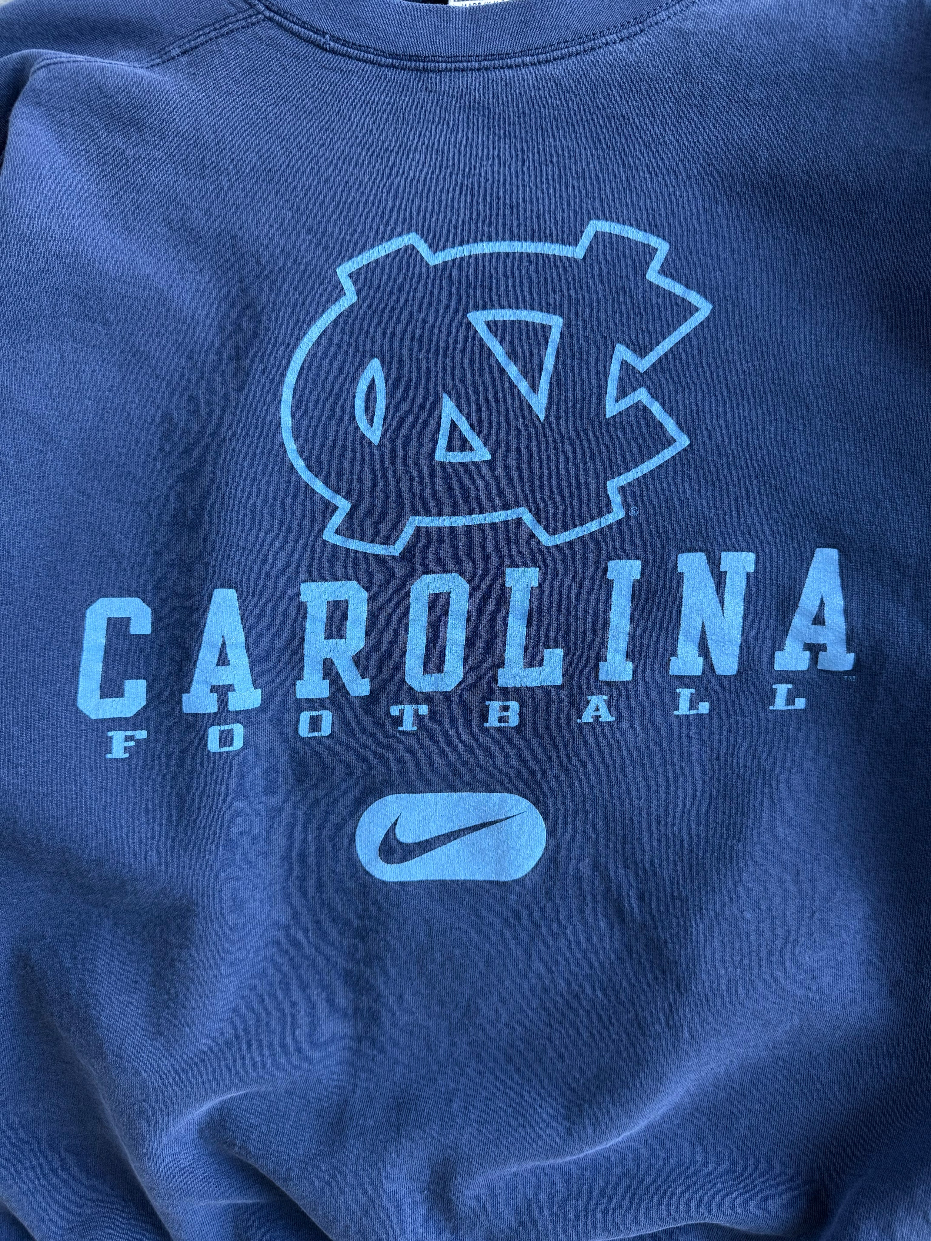 Vintage 1990s North Carolina Nike Team Football Sweatshirt (XXL)