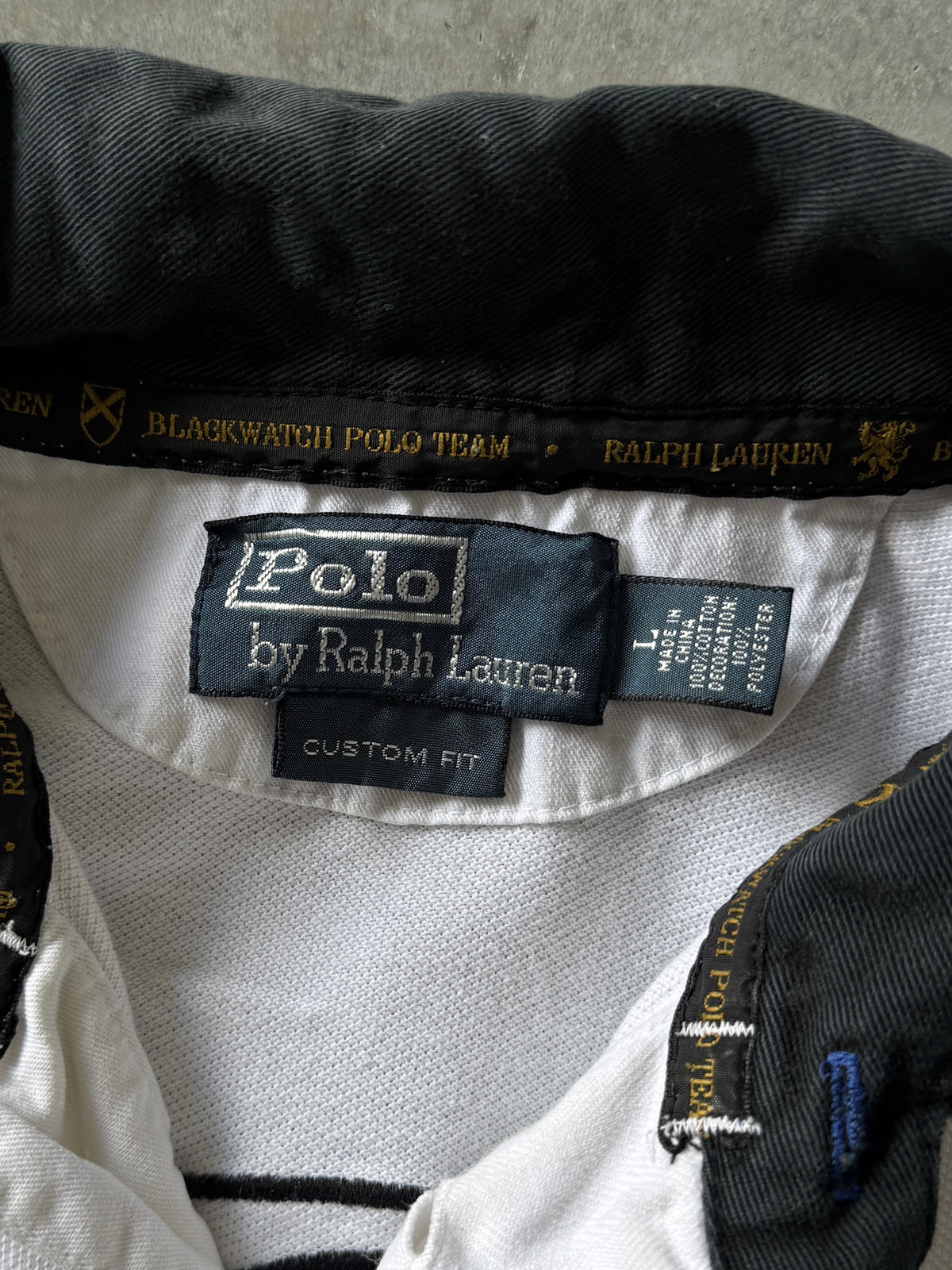 Vintage 2000s Big Pony "Black Watch" Ralph Lauren Polo (L)